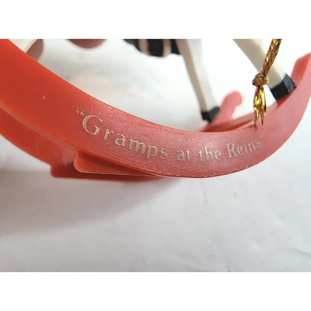 Norman Rockwell Ornament Collection GRAMPS AT THE REINS 1987 Christmas Club